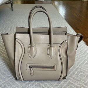 CELINE Mini Luggage handbag in DUNE